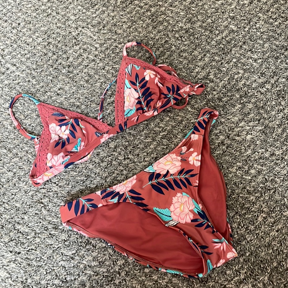 FLOWER BATHING SUIT BIKINI